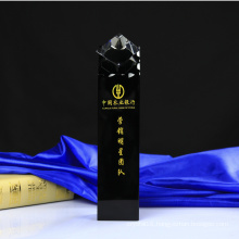 Black K9 Crystal Trophy for Business Gift